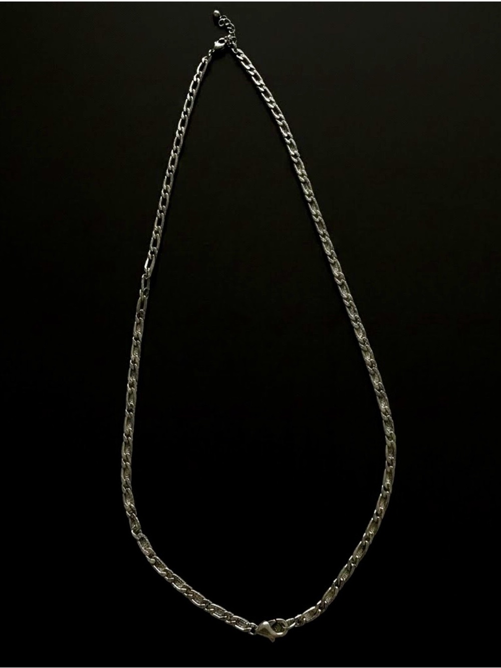 EUC Lane Bryant Long/Polished Silver Figaro-Style Chain Necklace